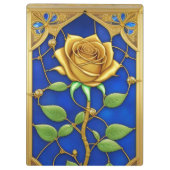 豪華な金のバラの芸術作品 クリップボード (裏面)