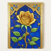 豪華な金のバラの芸術作品 プランナー手帳 (裏面)