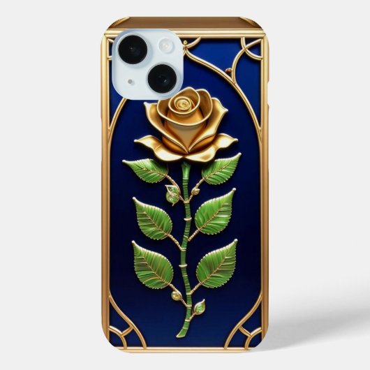 豪華な金のバラの芸術作品 Case-Mate iPhoneケース (裏面)