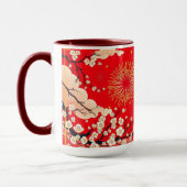 豪華な金の炎と深紅の美学 マグカップ (左)