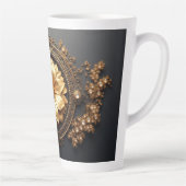 豪華な金の花 カフェラテマグ (右)