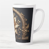 豪華な金の花 カフェラテマグ (右)
