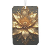 豪華な金の花 カーエアーフレッシュナー (裏面)