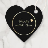 豪華な金ゴールドとブラックカラー包装ありがとうございました フェイバータグ (裏面)