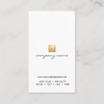 豪華な金ゴールドのロゴの書道の最小主義の垂直