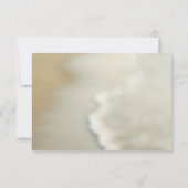 豪華な金ゴールドの貝殻のビーチ結婚式RSVPカード 出欠カード (裏面)