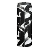 豪華な金ゴールドアート:抽象芸術ブラックストローク。 タンブラー (裏面)