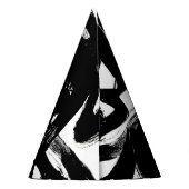 豪華な金ゴールドアート:抽象芸術ブラックストローク。 パーティーハット (裏面)