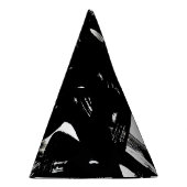 豪華な金ゴールドアート:抽象芸術ブラックストローク。 パーティーハット (右)