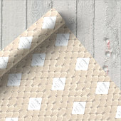 豪華な金ゴールドタフテッドモノグラム ラッピングペーパー