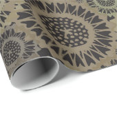 豪華な金ゴールドフローラ包装紙 ラッピングペーパー (ロールコーナー)