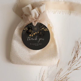 豪華な金ゴールドフローラ結婚ミニマリスト フェイバータグ