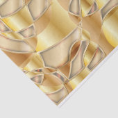 豪華な金ゴールドメタリックコラージュアートの構成 薄葉紙 (詳細)