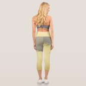 豪華な金ゴールドメタル金ゴールドと銀 カプリレギンス (裏面)