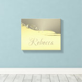 豪華な金ゴールドメタル金ゴールドと銀 キャンバスプリント (インサイチュ (ウッドフロア))