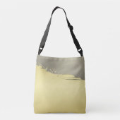 豪華な金ゴールドメタル金ゴールドと銀 クロスボディバッグ (裏面)