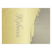 豪華な金ゴールドメタル金ゴールドと銀 テーブルクロス (正面(横))