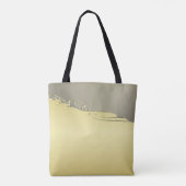 豪華な金ゴールドメタル金ゴールドと銀 トートバッグ (裏面)