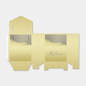 豪華な金ゴールドメタル金ゴールドと銀 フェイバーボックス (折り畳みなし)