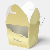 豪華な金ゴールドメタル金ゴールドと銀 フェイバーボックス (オープン)