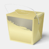 豪華な金ゴールドメタル金ゴールドと銀 フェイバーボックス (裏面サイド)