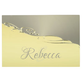 豪華な金ゴールドメタル金ゴールドと銀 メタルプリント