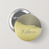 豪華な金ゴールドメタル金ゴールドと銀 缶バッジ (正面&裏面)