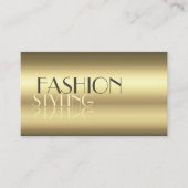 豪華な金ゴールドモダン鏡文字プロフェッショナル 名刺 (正面)