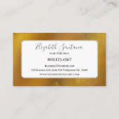 豪華な金ゴールドリーフ 名刺 (裏面)