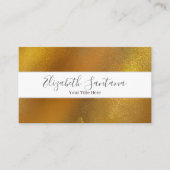 豪華な金ゴールドリーフ 名刺 (正面)