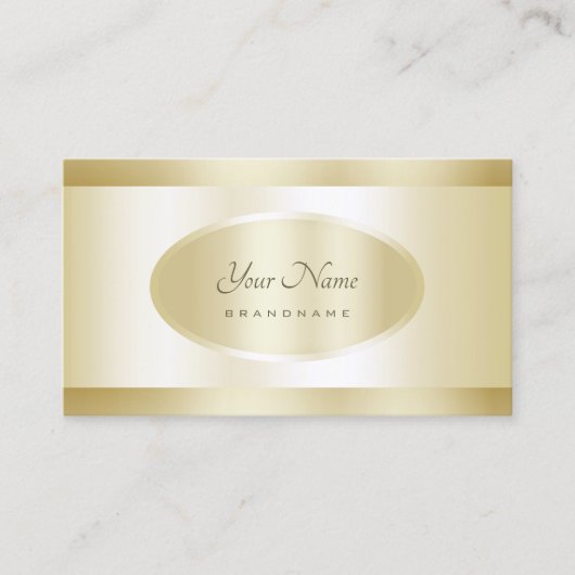 豪華な金ゴールド効果プロフェッショナルとモダン 名刺 (正面)
