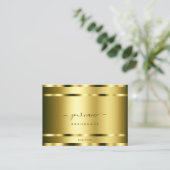 豪華な金ゴールド効果プロフェッショナルと貴族 名刺 (スタンド正面)