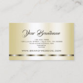 豪華な金ゴールド効果プロフェッショナル及びシンプル 名刺 (裏面)