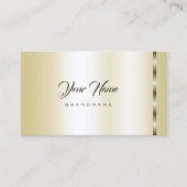 豪華な金ゴールド効果プロフェッショナル及びシンプル 名刺 (正面)