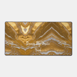 豪華な金ゴールド大理石 デスクマット