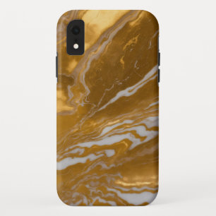 豪華な金ゴールド大理石iPhone/iPadケース iPhone XRケース