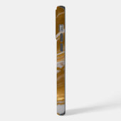 豪華な金ゴールド大理石iPhone/iPadケース iPhoneケース (左側面)