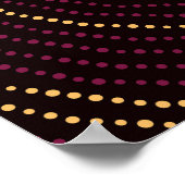 豪華な金ゴールド幾何学的プリント ポスター (角)