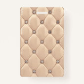 豪華な金ゴールド房付きモノグラム バッジ (裏面)