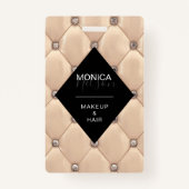 豪華な金ゴールド房付きモノグラム バッジ (正面)