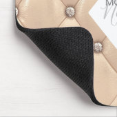 豪華な金ゴールド房付きモノグラム マウスパッド (コーナー)