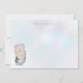 豪華な金ゴールド竹モノグラムノートカード ノートカード (正面)