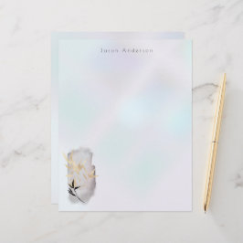 豪華な金ゴールド竹モノグラム レターヘッド