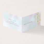 豪華な金ゴールド竹QRコードビジネスカード 名刺 (外部)