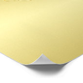 豪華な金ゴールド金ゴールド&ブラックに装飾モノグラム、 ポスター (角)