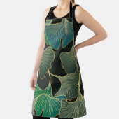 豪華な金ゴールド銀杏、ヴィンテージアート。 エプロン (インサイチュ)