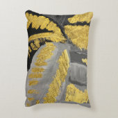 豪華な金ゴールド:ヴィンテージグランジテクスチャ。 アクセントクッション (裏面(縦))