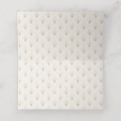 豪華な金メッキ庭園の結婚式 プレイスカード (内部開封)