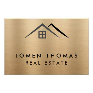 豪華な金属金ゴールド実在領域 ポスター