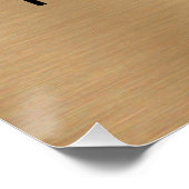 豪華な金属金ゴールド実在領域 ポスター (コーナー)